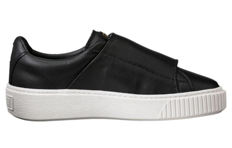 (WMNS) PUMA Basket Platform Big Strap 'Black' 364123-01