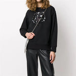 (WMNS) KENZO Tiger Head Sports Pure Cotton Hoodie Black FA52SW9014XN-99