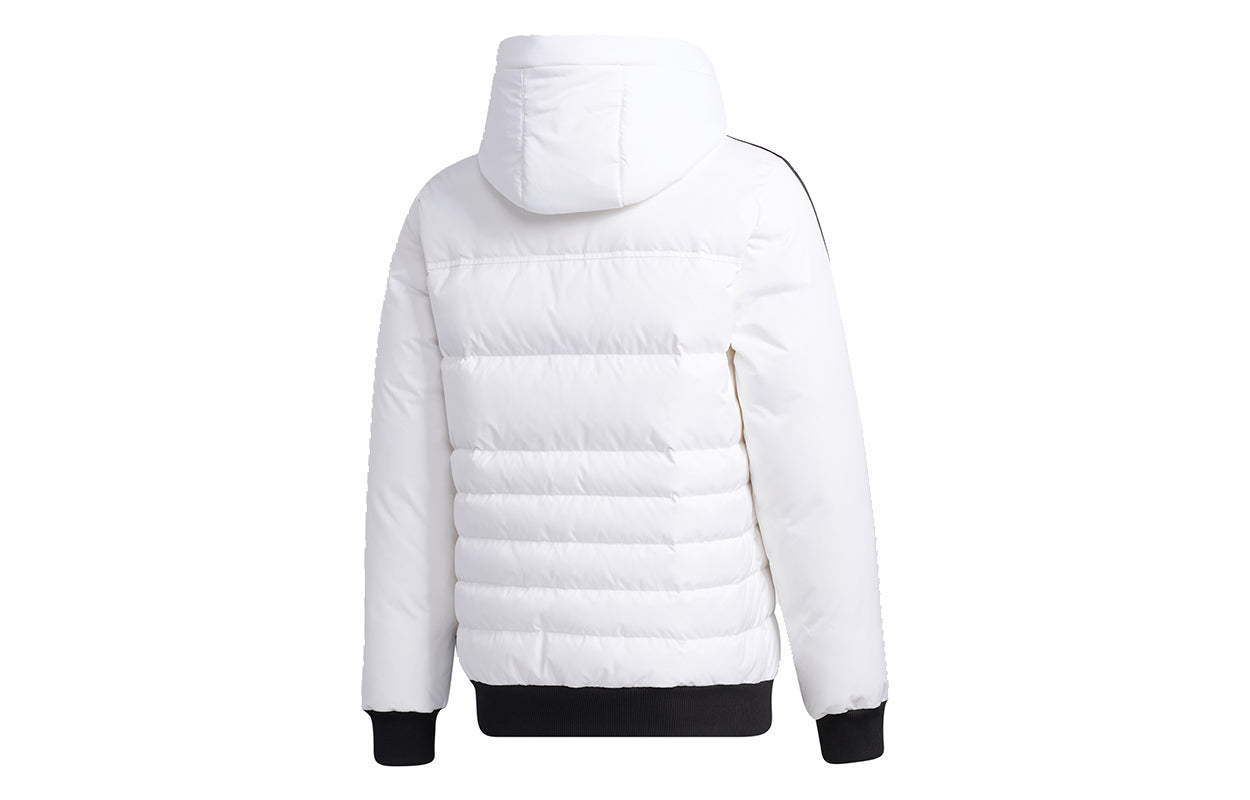 adidas neo M Sprt Dwn Puff Casual Sports hooded down Jacket White GJ8864