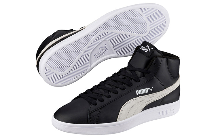 PUMA Smash V2 Mid L 'Black And White' 366924-02