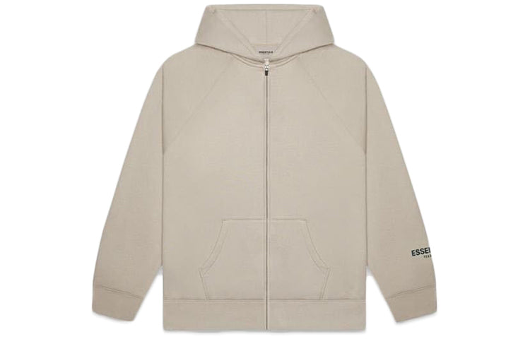Fear of God Essentials SS20 Full Zip Up Hoodie 'Tan' FOG-SS20-420