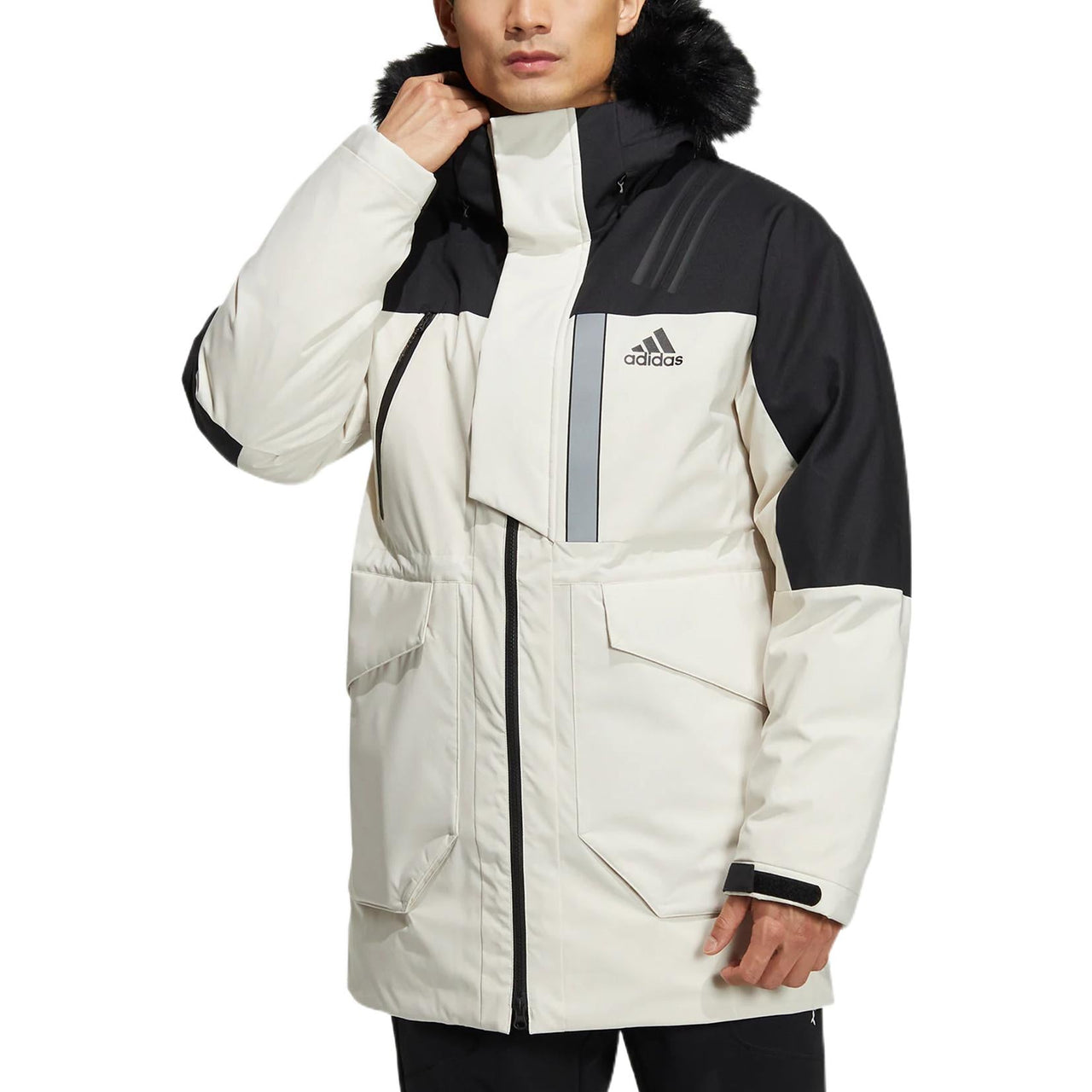 adidas Fur Hood Dwn Pk Logo HR5231