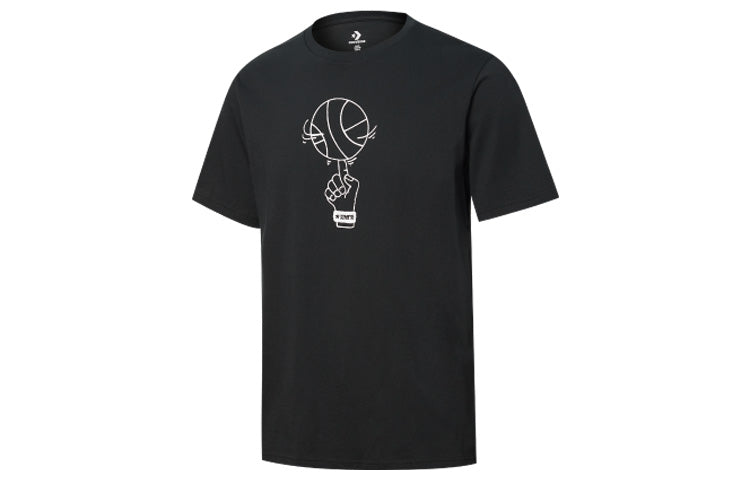 Converse GLOBE TROTTING SS Tee BLACK(BLACK) 10019942-A02