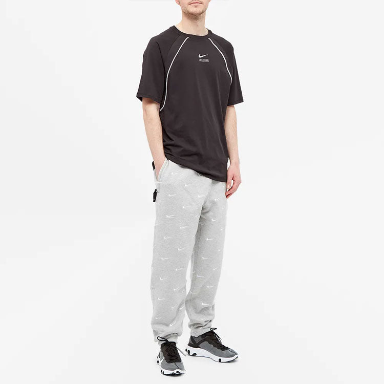 Men's Nike NRG Swoosh Logo Printing Casual Sports Pants/Trousers/Joggers Gray CJ8905-050
