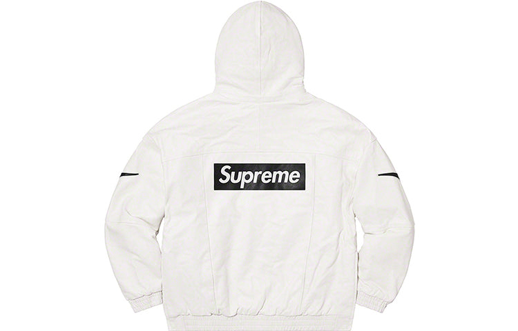 Supreme x Nike Leather Anorak 'White' SUP-FW19-10726