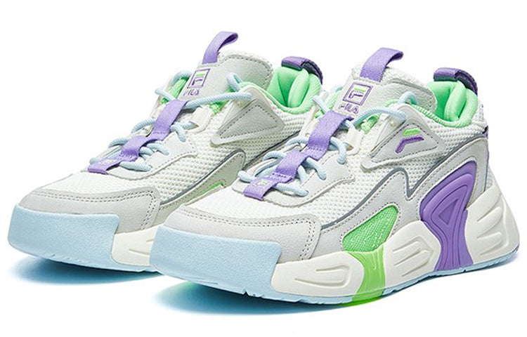 (WMNS) FILA SWARM low swirl sneakers purple/white/grey F12W021213FSP