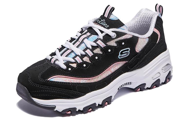 (WMNS) Skechers D'Lites Splendid Journey 'Black Multicolor' 149793-BKMT