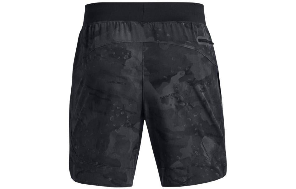 Under Armour Project Rock Unstoppable Camo Shorts 'Black Grey' 1382171-001