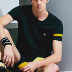 FILA Tennis Sports Training Round Neck Short Sleeve Black A11M021102G-BK