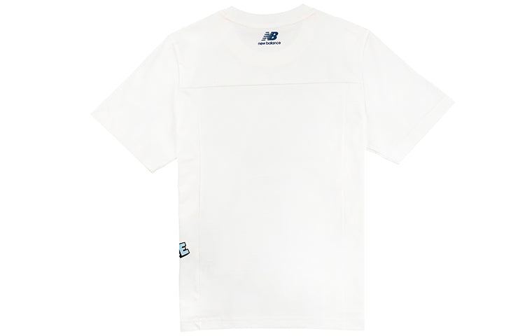 (WMNS) New Balance Side Creative Logo Casual Short Sleeve White NEA23022-IV