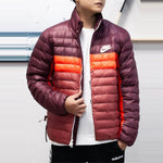 Nike Sportswear Synthetic-fill Colorblock Windproof Jacket Red Brownred BV4686-681