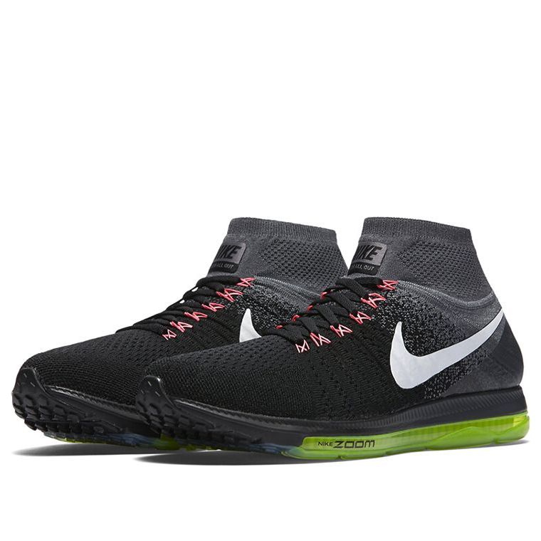 Nike Zoom All Out Flyknit 'Black White Volt' 844134-002