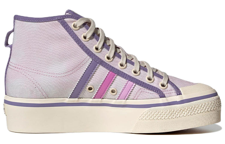 (WMNS) adidas Nizza Platform Mid Shoes 'Almost Pink   Pulse Lilac' GX4608