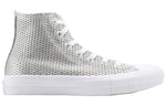(WMNS) Converse Chuck Taylor All Star 2 High 'Perforated Metallic Silver' 555798C