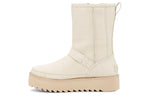 (WMNS) UGG Classic Rebel Biker Short Boot 'Bone' 1106913-BONE