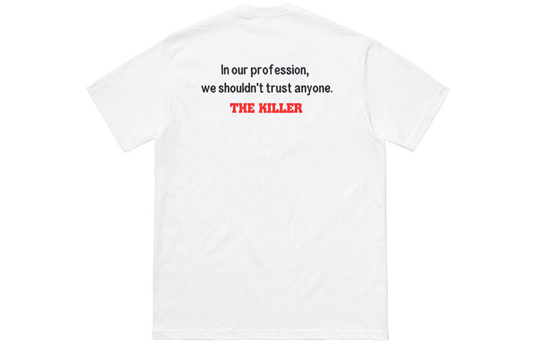 Supreme FW18 The Killer Trust Tee Bloody Twins Chow Yun Fat Printing Short Sleeve Unisex White SUP-FW18-666