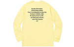 Supreme FW18 The Killer LS Pale Yellow Tee SUP-FW18-681