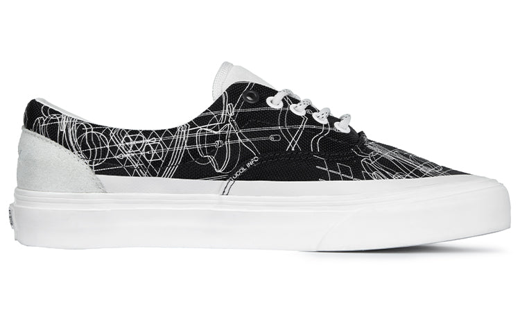 C2H4 x Vans Era Skateboarding Shoes Unisex Black Graffiti VN0A5EFN626