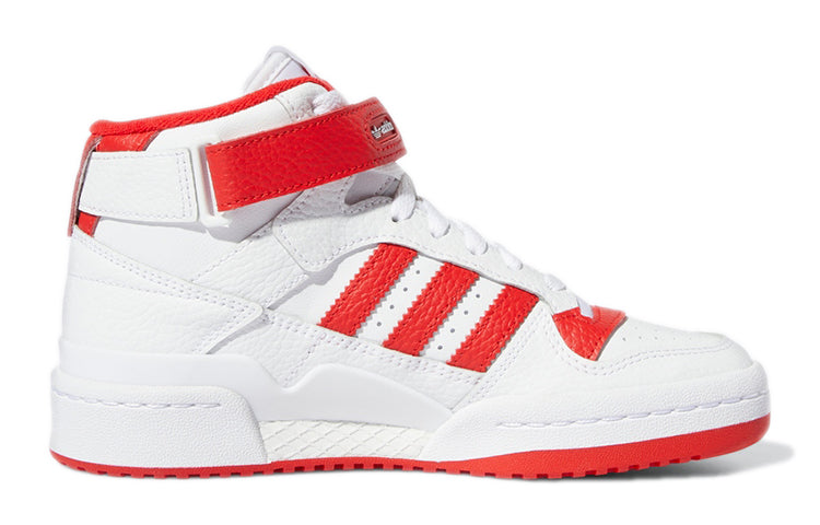 (GS) adidas Forum Mid J 'White Vivid Red' GY8363