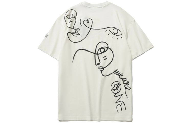 Li-Ning x DFT Way Of Wade Graphic T-shirt 'White Black' AHSR573-2