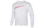 Men's Nike Lbj Nk Lion Ls Max90 Tee Alphabet Printing Sports Round Neck Long Sleeves White T-Shirt DM2465-100