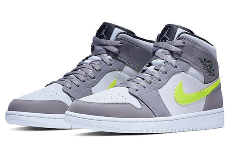 Air Jordan 1 Mid 'Gunsmoke Volt' 554724-072