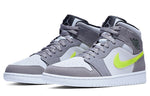 Air Jordan 1 Mid 'Gunsmoke Volt' 554724-072