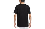 Air Jordan Alphabet Logo Pattern Printing Round Neck Casual Short Sleeve Black DN1445-010