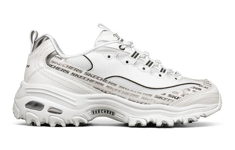 (WMNS) Skechers D'Lites 1.0 low Sneaker GS White/Black 149232-WBK
