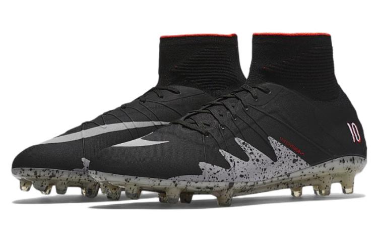 Nike x Neymar Hypervenom Phantom 2 FG 'Black Silver Crimson' 820117-006
