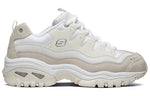 (WMNS) Skechers Energy GS White/Brown 13414-WNT