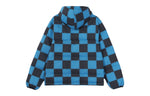 Men's Nike Lebron Grid Basketball Sports Stay Warm Hooded Down Jacket Blue DA6718-469