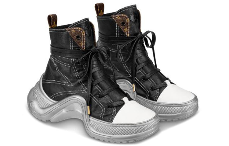 (WMNS) LOUIS VUITTON LV Archlight Sneakers Black/White/Silver 1A52L3