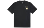 Men's Converse Printing Loose Sports Round Neck Short Sleeve Black 10022047-A01