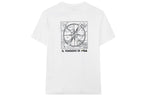 FILA Funny Logo Printing Sports Round Neck Short Sleeve White F11M138151F-WT