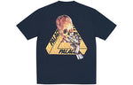 PALACE Skeledon Navy Triangle Skeleton Pattern Short Sleeve Unisex PAL-SS18-075