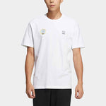 adidas neo M Sw Slogan Tee Solid Color Alphabet Printing Athleisure Casual Sports Short Sleeve Couple Style White HC9740