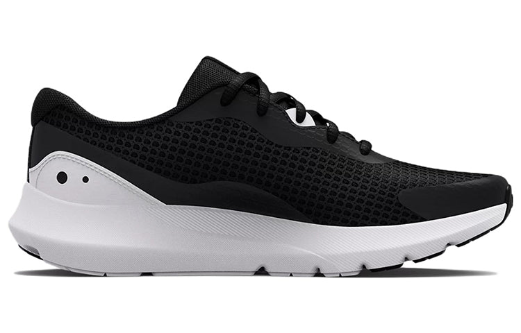 (WMNS) Under Armour Surge 3 'Black White' 3024894-001