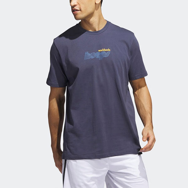 adidas Worldwide Hoops Story T-shirt 'Shadow Navy' IM4621