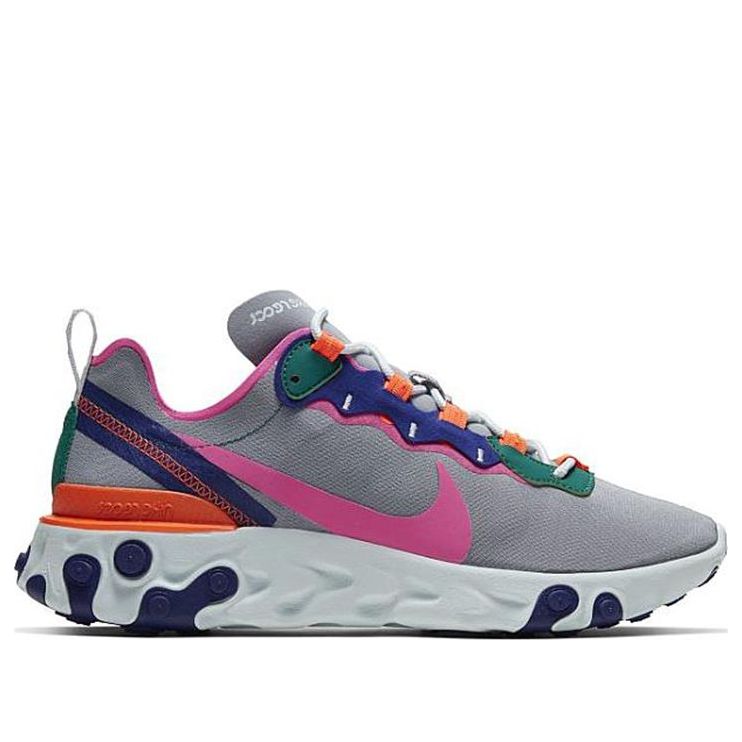 (WMNS) Nike React Element 55 'Wolf Grey Fuchsia' BQ2728-006
