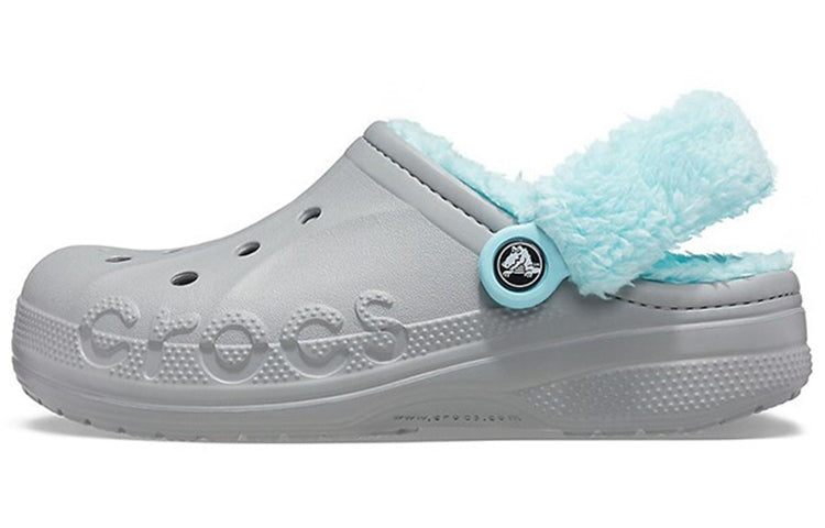 Crocs Classic clog Stay Warm Fleece Lined Shoe Unisex Gray Blue 206633-0IG