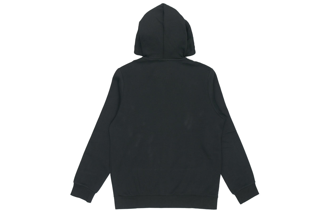 adidas 3-Stripes Fleece Hoodie 'Black' DQ3101
