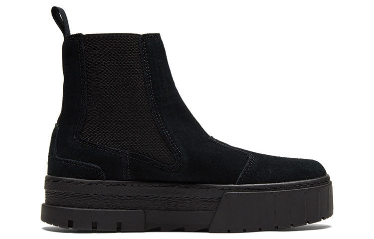 (WMNS) PUMA Mayze Chelsea Suede 'Triple Black' 382829-01