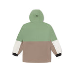 (WMNS) Vans Colorblock Hoody Jacket 'Green Brown White' VN000F2RYEH