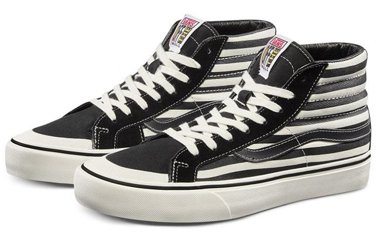 Vans SK8-Hi Stripe High Top Shoes/Sneakers Unisex Black White VN0A3ZCEUZS