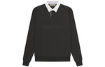 Fear of God Essentials SS23 Waffle Long Sleeve Polo Shirt 'Off-Black' FOG-SS23-058