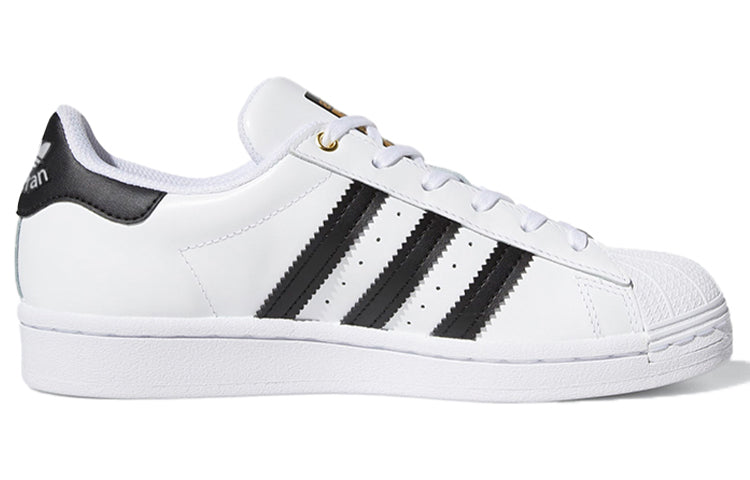 (GS) adidas originals Superstar Stan Smith J 'White Black' FX7887