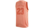 Men's Air Jordan Stripe Logo Loose Breathable Mesh Sports Madder Root Brown Vest DM1381-824