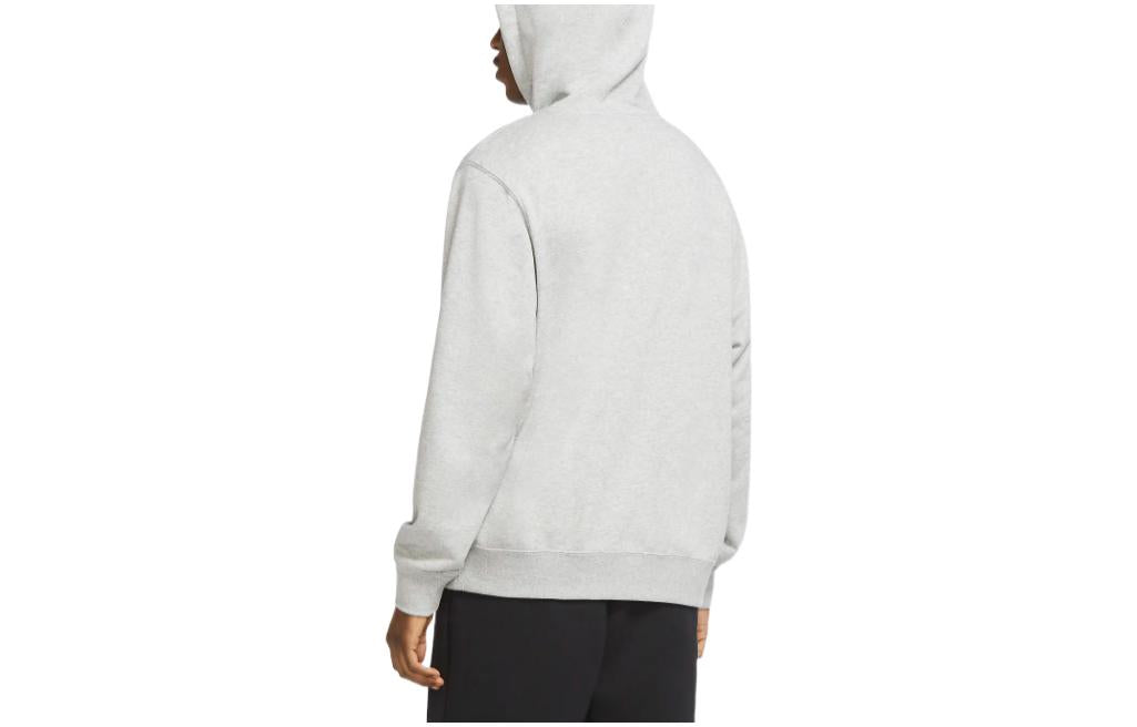Men's Nike Solid Color Logo Printing Hooded Long Sleeves Gray CZ7858-063