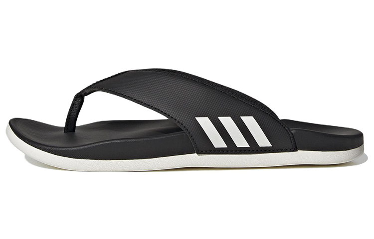 (WMNS) adidas Adilette Comfort Flip Flop 'Black White' HQ4458